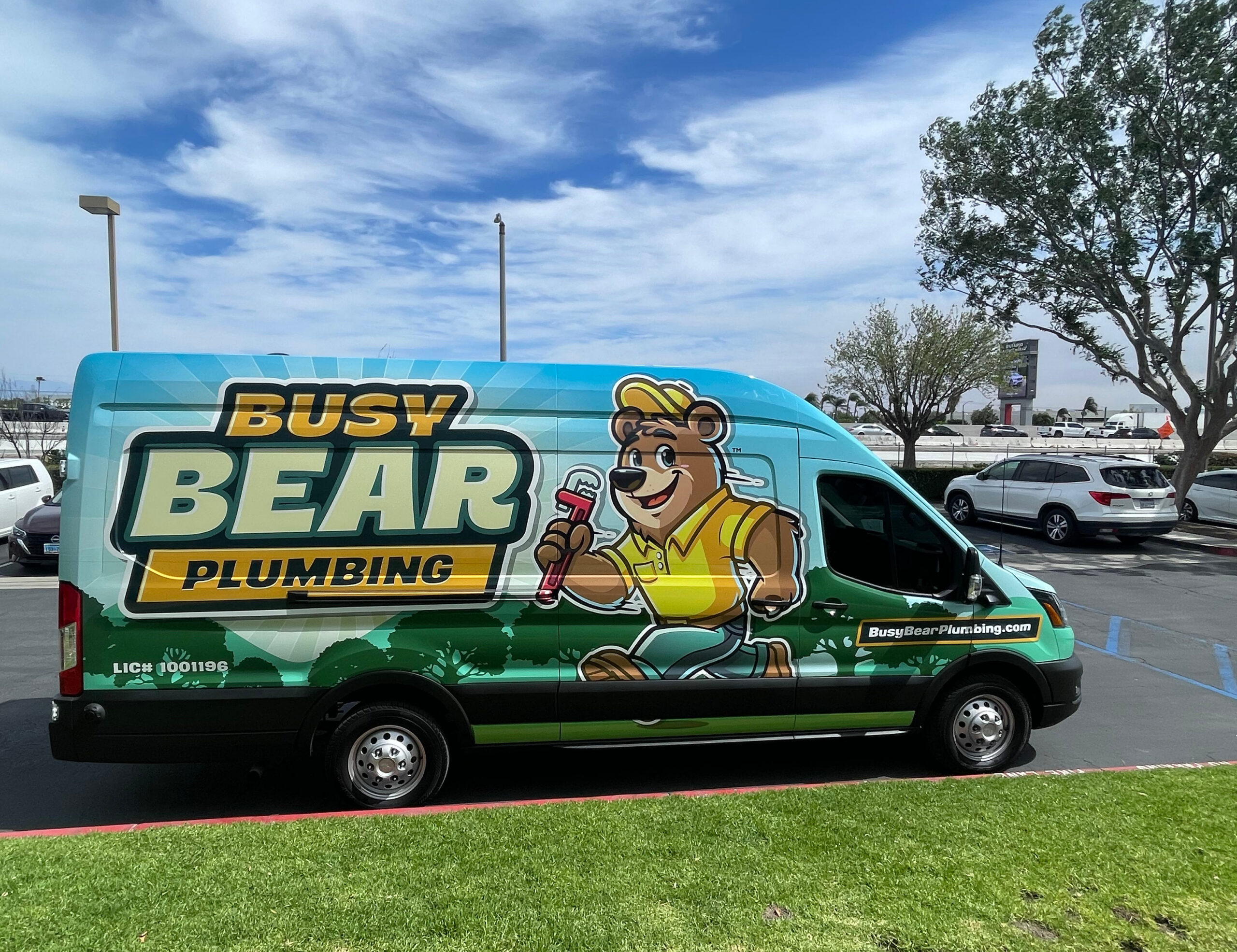 Paso Robles Clogged Drain Repair​ Busy Bear Plumbing service vehicle