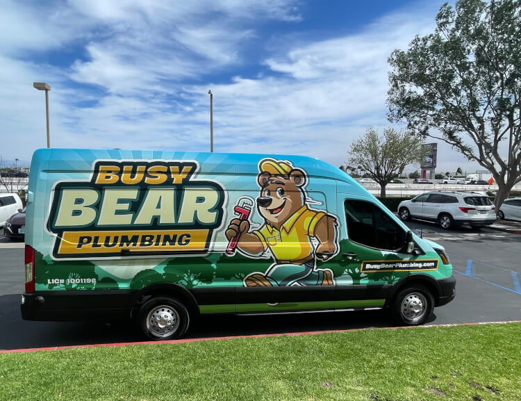 Same-Day Plumber in Paso Robles - Busy Bear Service Vehicle